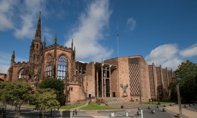 Bishop Christopher and Dean John invite business leaders for a time of worship and networking on 7 June at Coventry Cathedral. <br/>